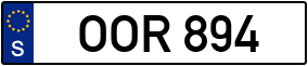 Trailer License Plate